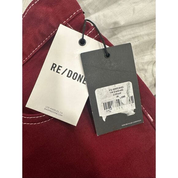 RE/DONE The Standard High Rise Straight Jeans in Currant size 28 $285 - Picture 11 of 11